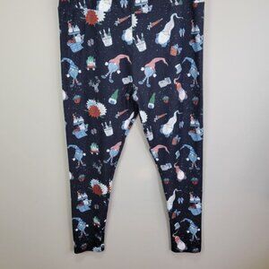 Christmas Gnomes Poly Spandex Ankle Extended Plus